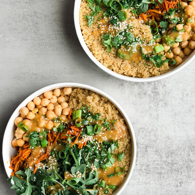 Gut-Friendly Carrot Ginger Quinoa Bowl