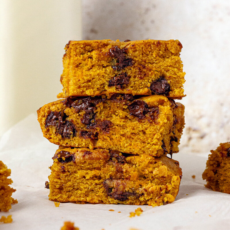 Pumpkin Chocolate Chip Bars