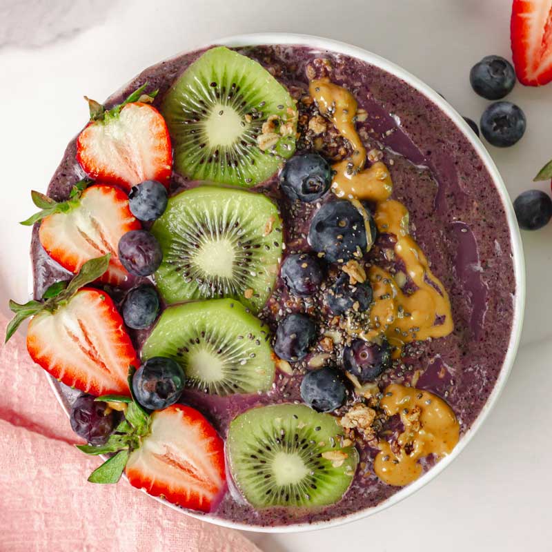 Low FODMAP Loaded Açaí Bowl