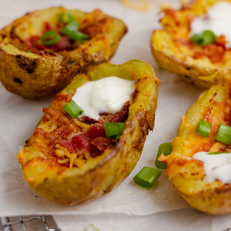 Low FODMAP Loaded Potato Skins