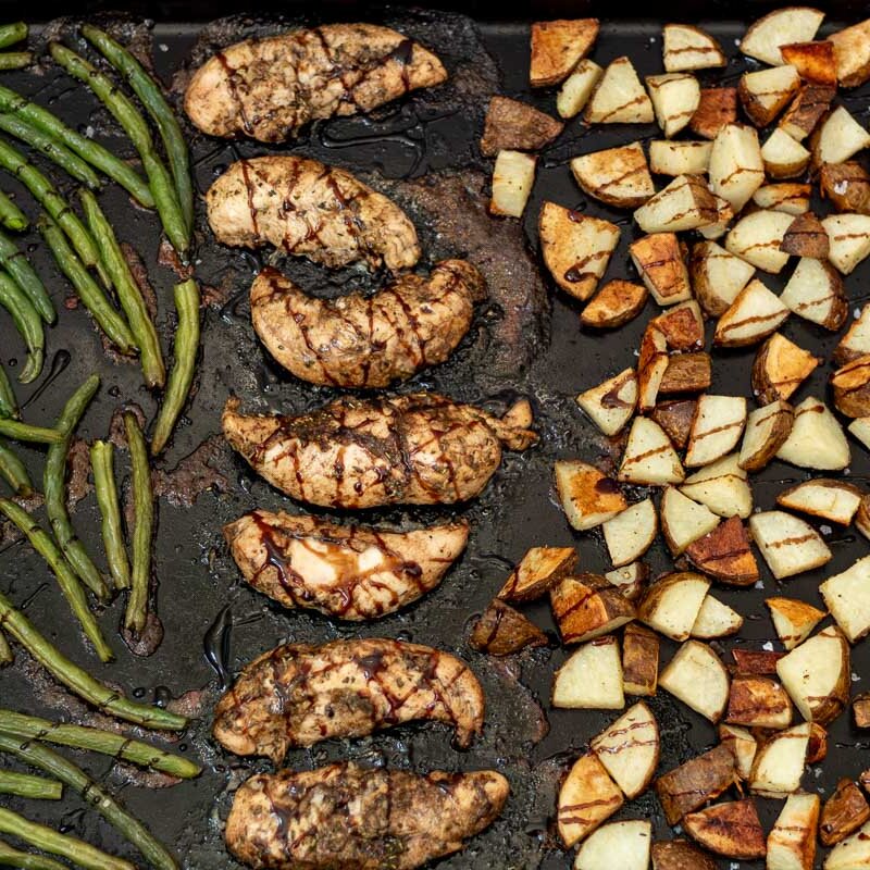 GERD-Friendly Balsamic Chicken and Vegetable Bake