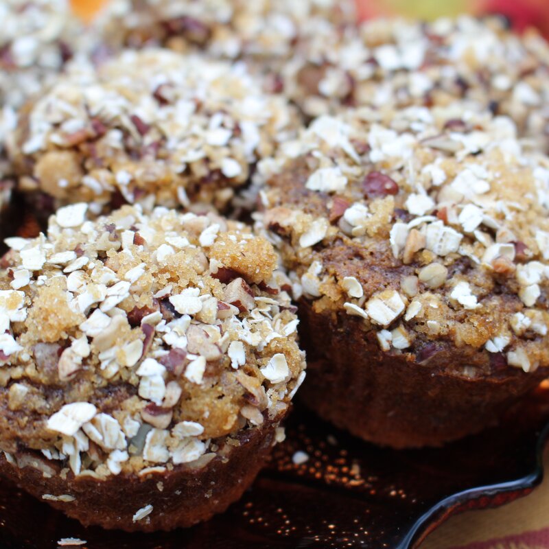 Gluten-Free Pumpkin Streusel Muffins