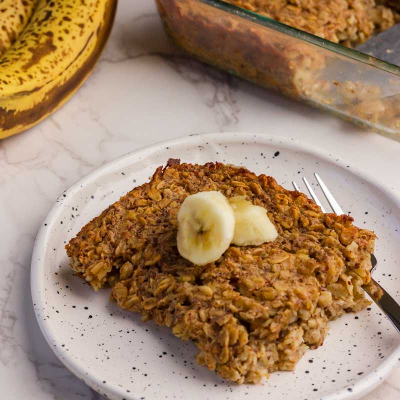 Banana Bread Baked Oatmeal