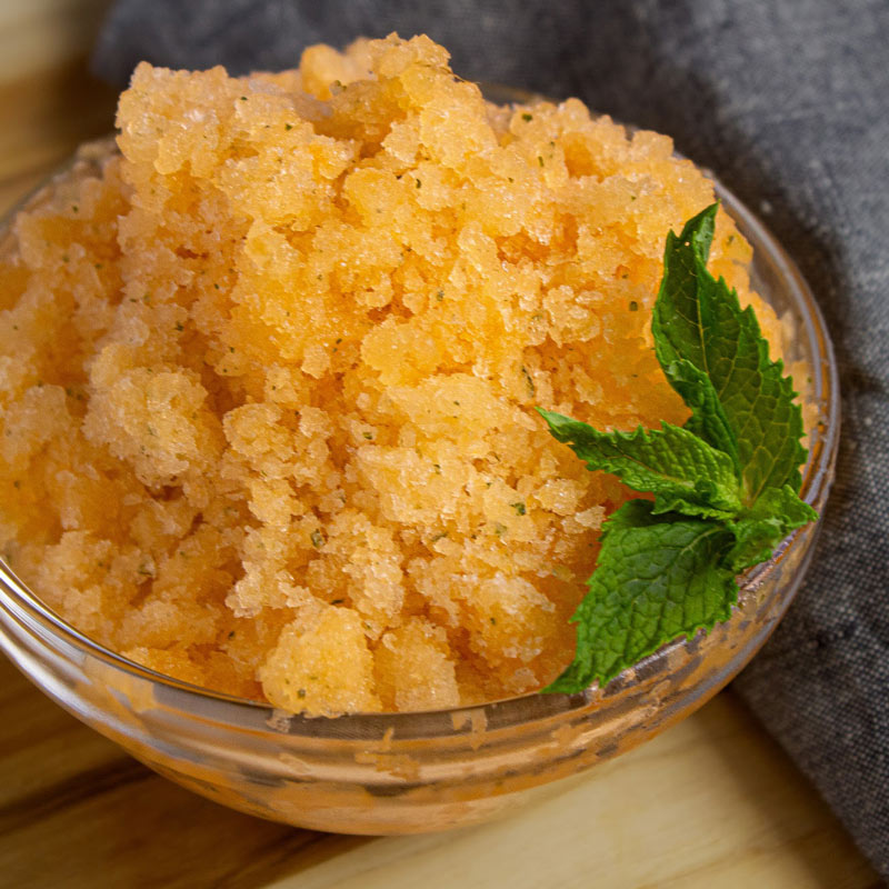 Cantaloupe and Mint Granita 