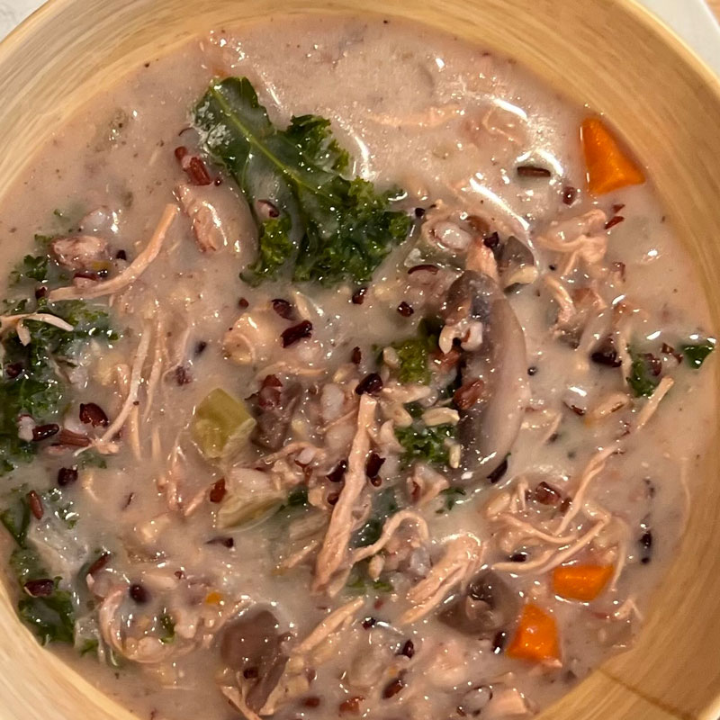 Crockpot Chicken and Wild Rice Soup
