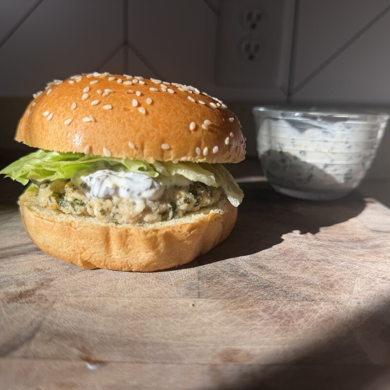 GERD-Friendly Herby Chicken Burgers With or Without Feta