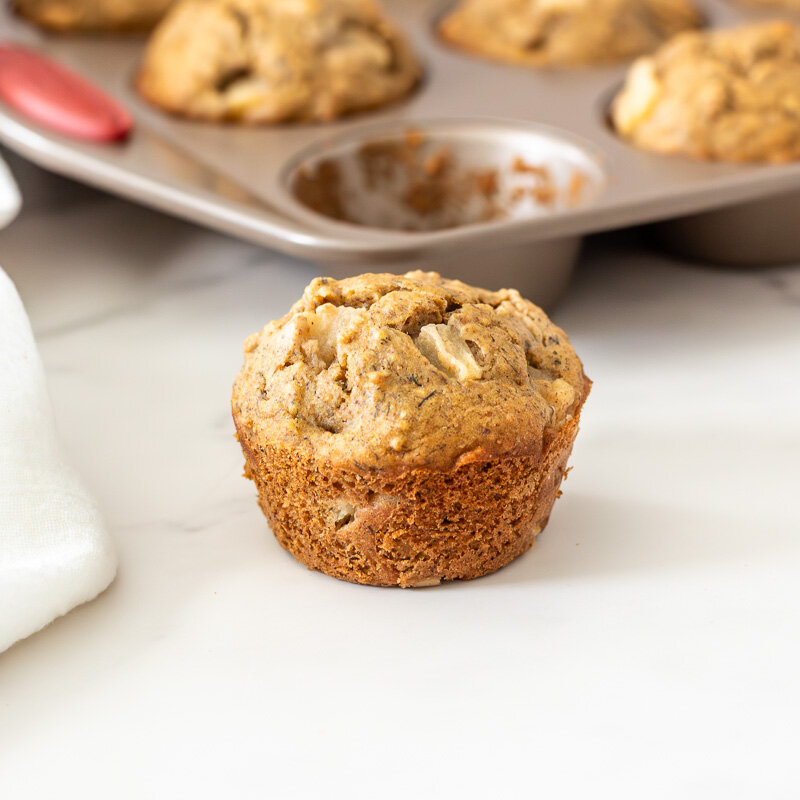 GERD-Friendly Banana Pear Muffins