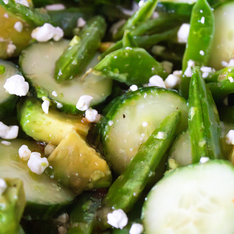 GERD-Friendly Cucumber and Avocado Salad