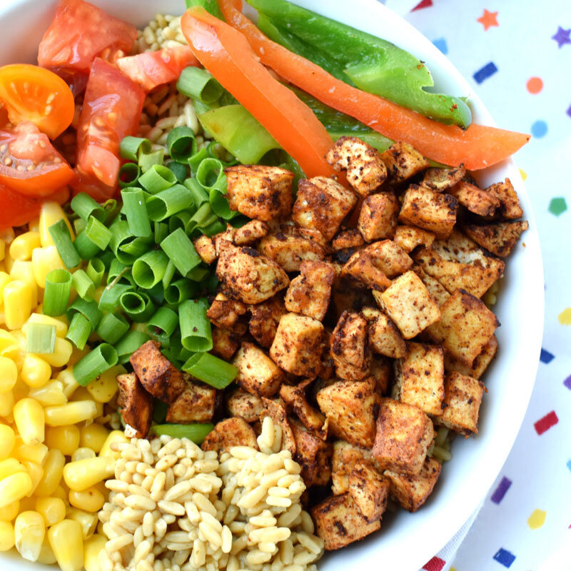 Vegan Tofu Sofritas Bowls