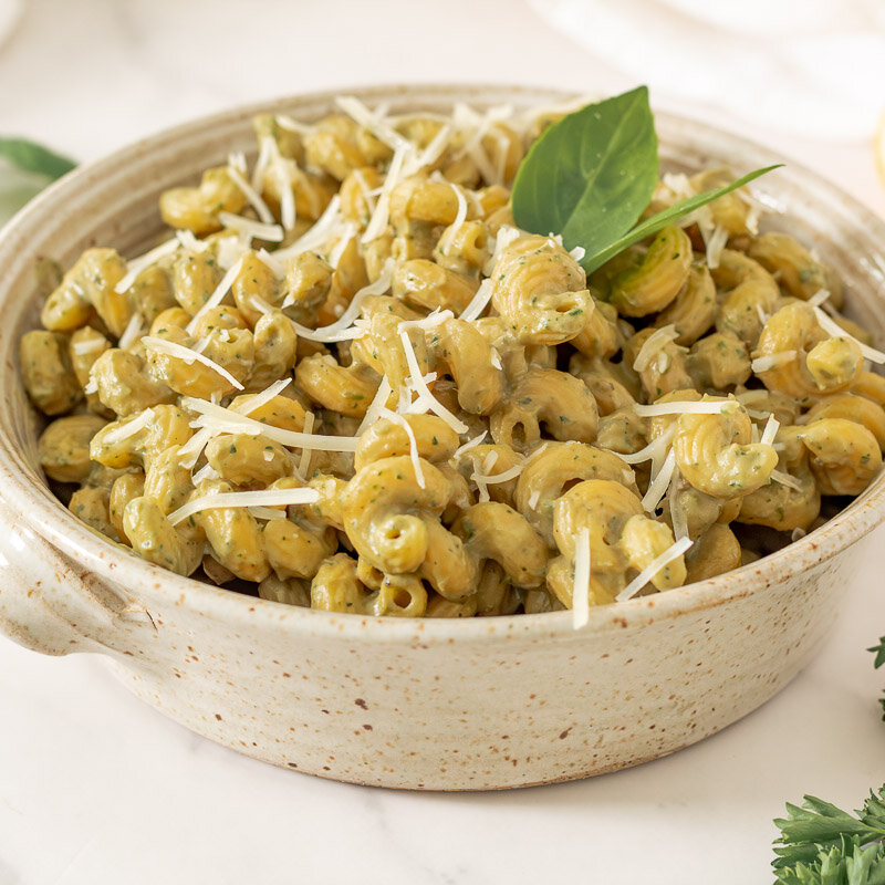GERD-Friendly Creamy Avocado Pasta with Herbs