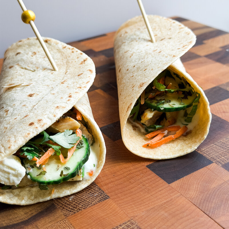 GERD-Friendly Chicken and Cucumber Summer Wraps