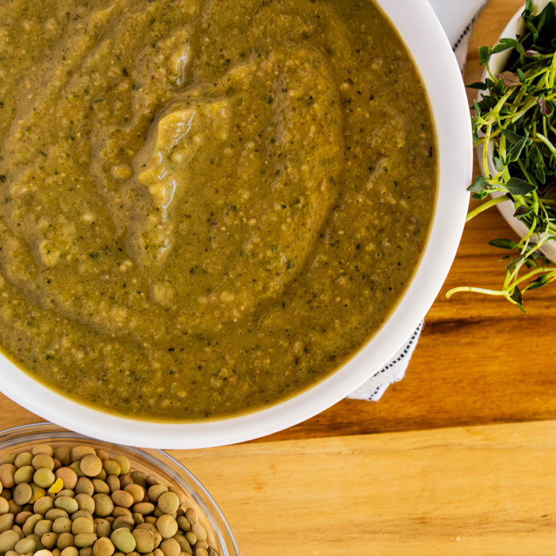 GERD-Friendly Lentil Zucchini Soup