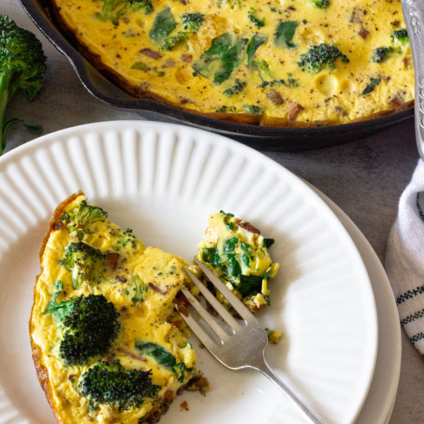 Low FODMAP Spring Vegetable Frittata