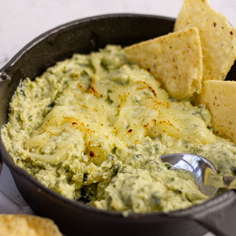 Low FODMAP Hot Spinach Artichoke Dip