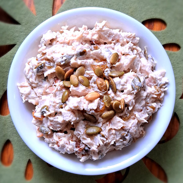 Summer Chicken Salad with Pumpkin Seeds