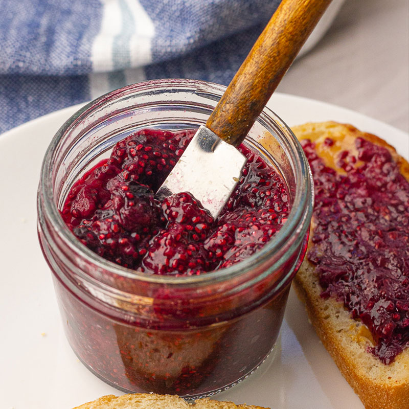 Quick Mixed Berry Chia Seed Jam (Low FODMAP)