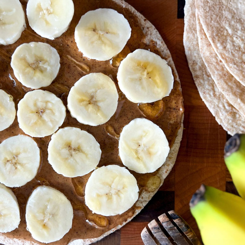 Banana Wrap for Acid Reflux