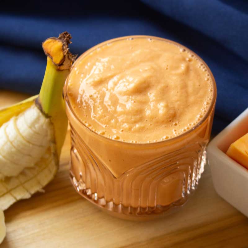 Low FODMAP Papaya-Banana Smoothie Recipe