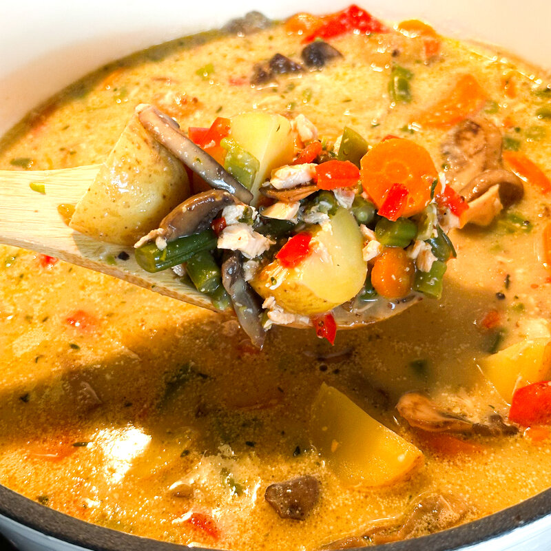 GERD-Friendly Salmon Chowder