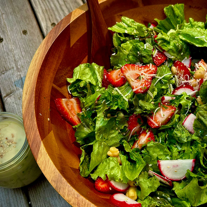Strawberry Sesame Salad
