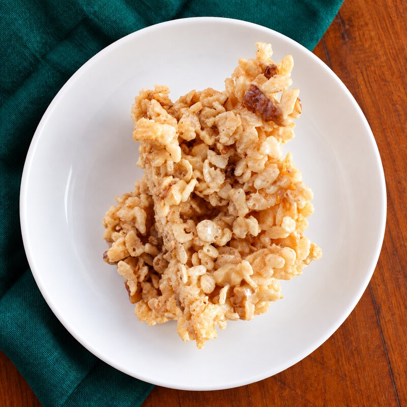 GERD-Friendly Maple Walnut Crispy Rice Treats 