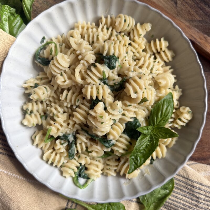 GERD-Friendly Creamy White Bean & Herb Pasta