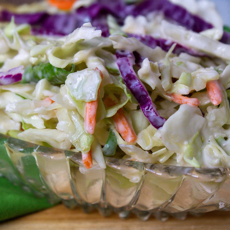 Peach Low-Fat Coleslaw