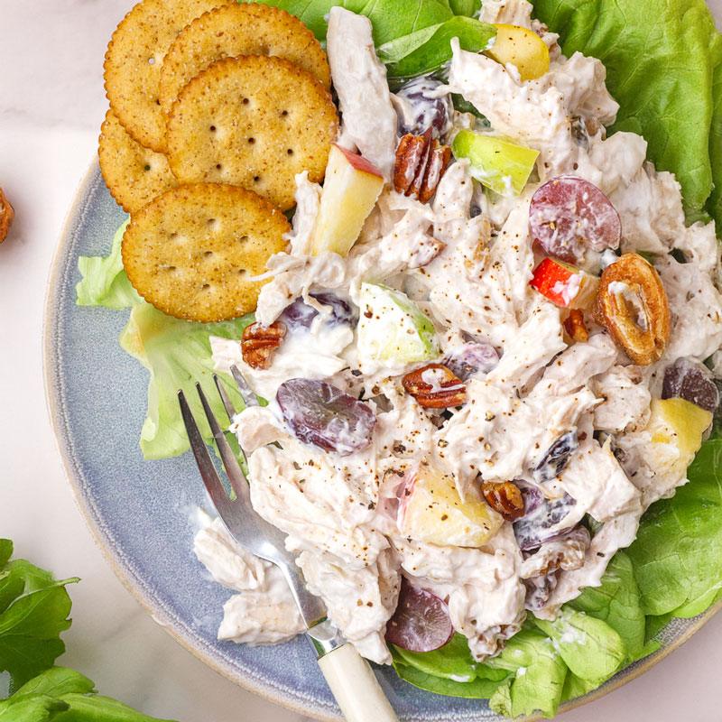 GERD-Friendly Waldorf Salad with Turkey 