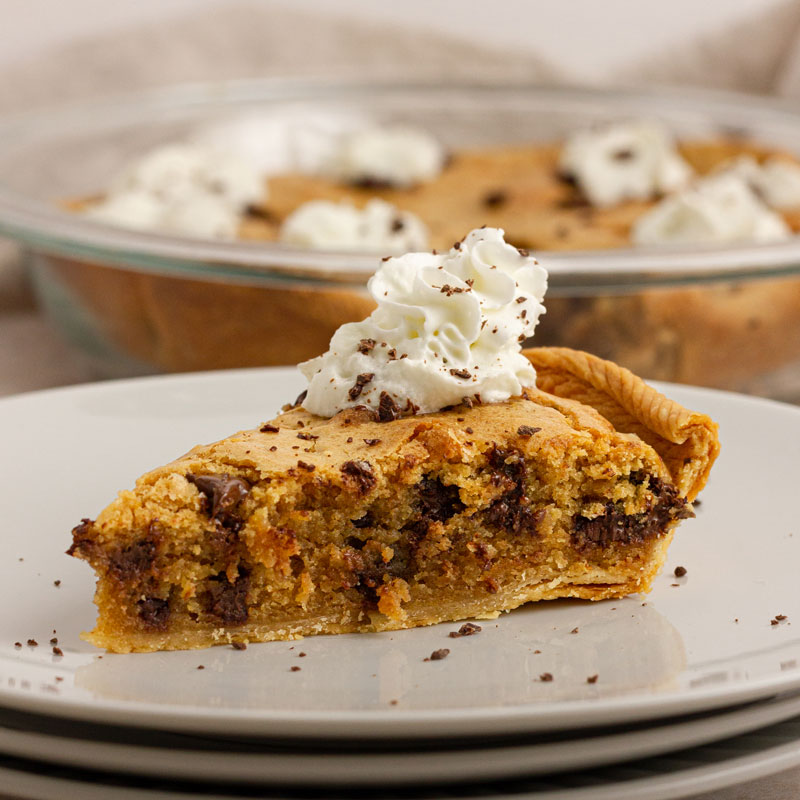 Low FODMAP Peanut Butter Chocolate Chip Pie