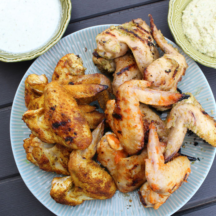 Grilled Chicken Wings with a Trio of Reflux-Friendly Flavorings