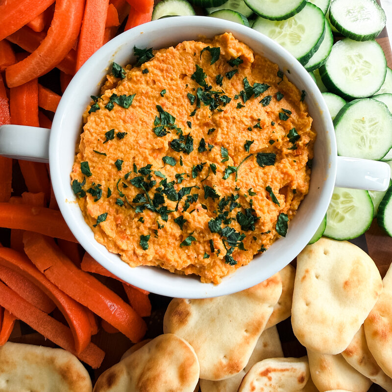 GERD-Friendly Carrot Hummus