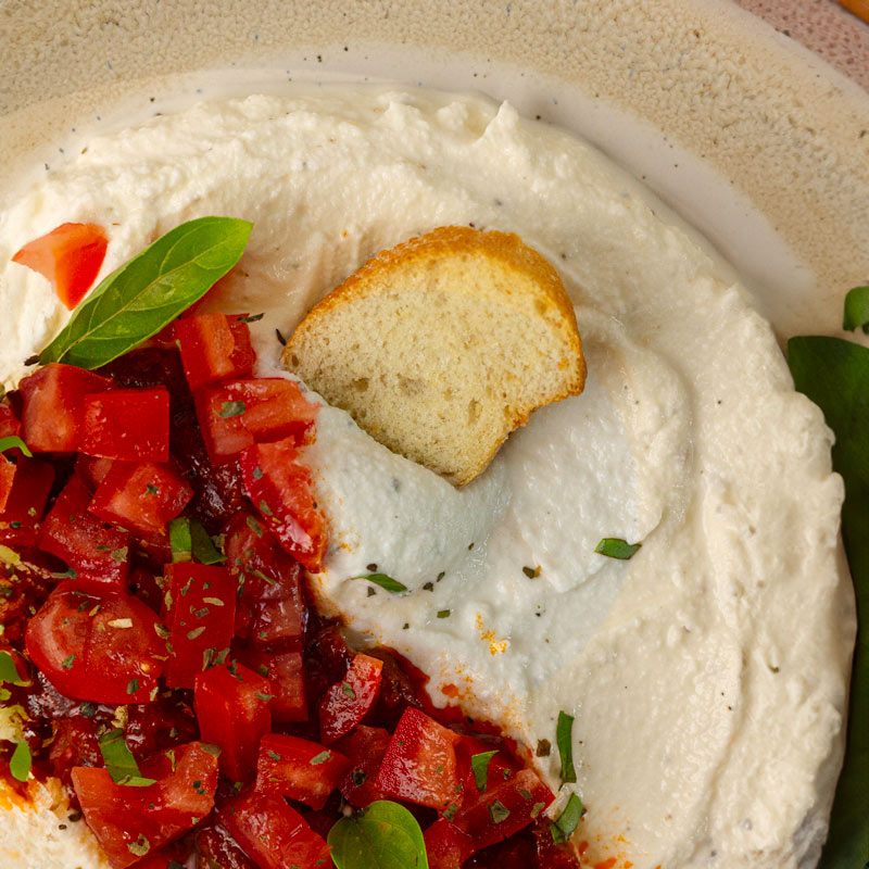 Whipped Ricotta Bruschetta Dip