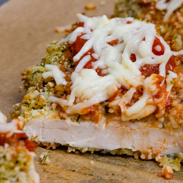 Low FODMAP Baked Chicken Parmesan
