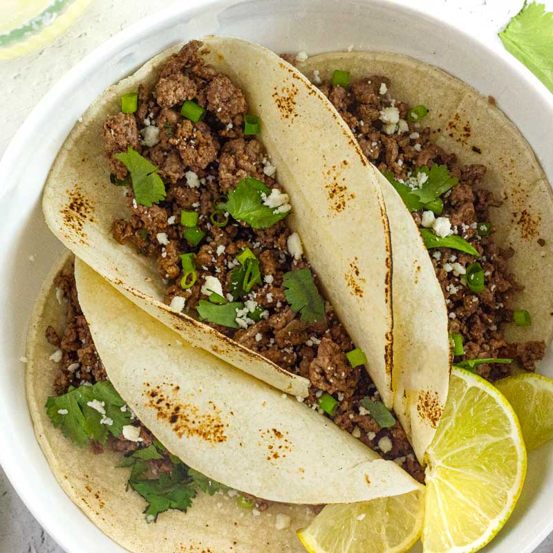 Turkey Tacos with Homemade Corn Tortillas