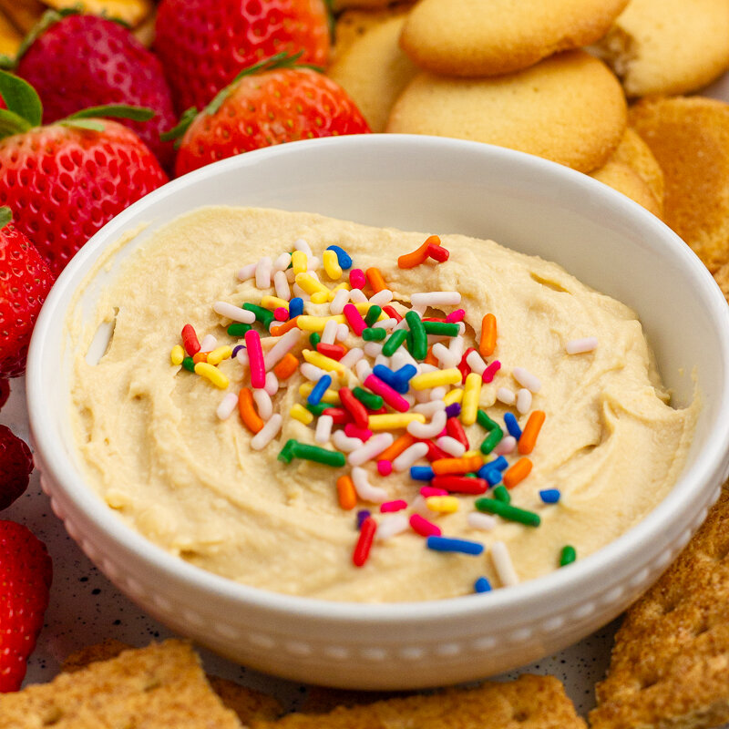 Cake Batter Dessert Hummus (Low FODMAP-Friendly)