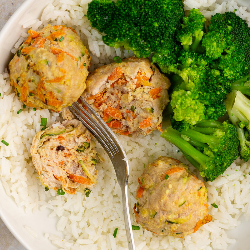 Low FODMAP Pork and Veggie Meatballs