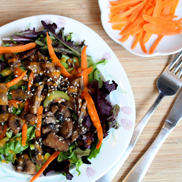 Asian-Inspired Crimini Mushroom Salad
