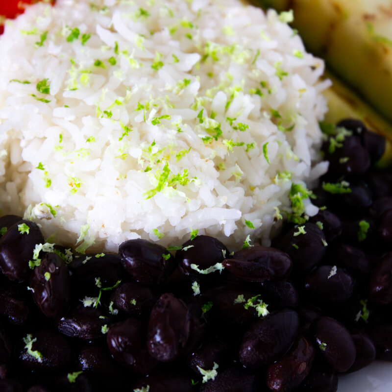 GERD-Friendly Coconut Rice with Grilled Vegetables