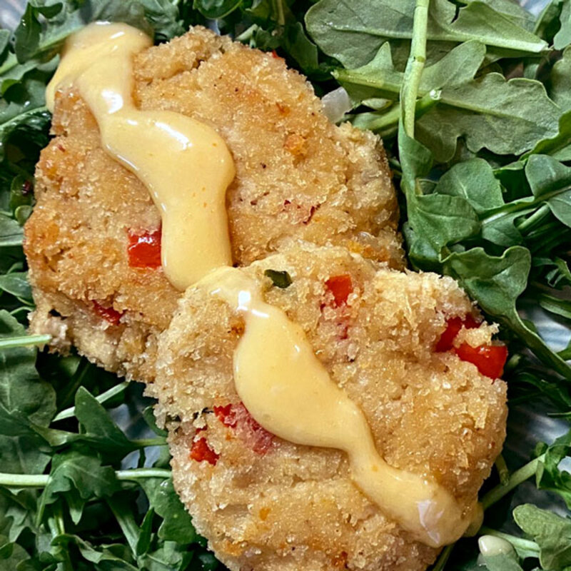 Lion's Mane Mushroom Crab Cakes