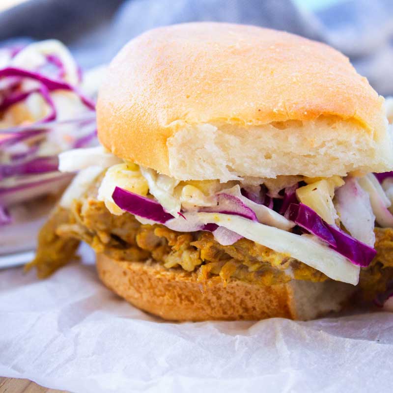 Low FODMAP Gluten-Free Instant Pot Pulled Pork Sliders