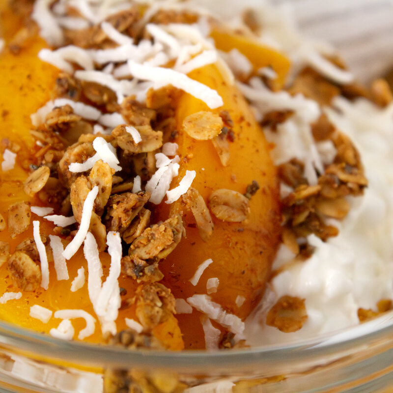 GERD-Friendly Peach and Cottage Cheese Breakfast Bowl