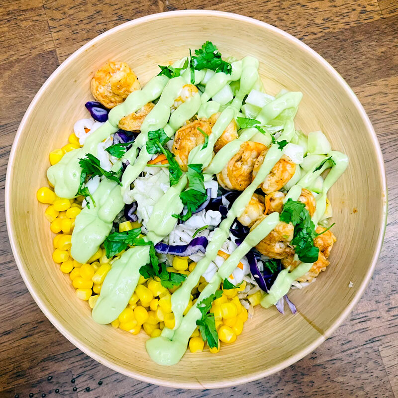 Gut-Friendly Shrimp Taco Bowls